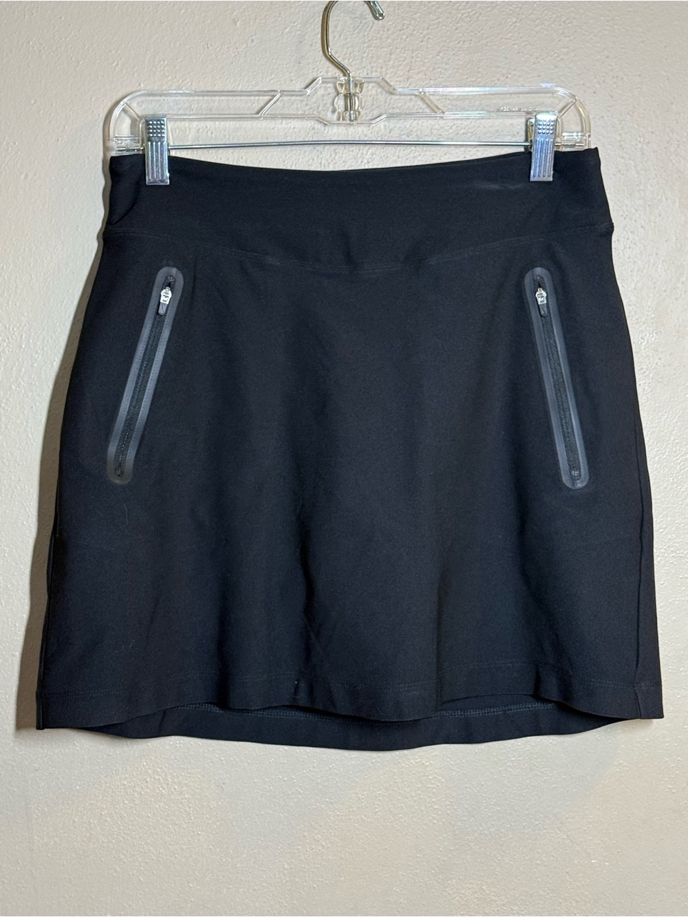 Women’s Nike Golf Tour Performance Dri-fit Black Skort w/ Zipper Pockets Sz Sm